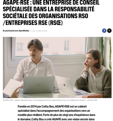 🌍 Agapé‑RSE à l'honneur sur BFMTV !